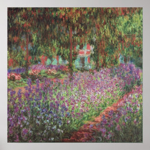 Poster Le jardin de l'artiste à Giverny par Claude Monet