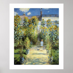 Poster Le jardin de l'artiste chez Vetheuil