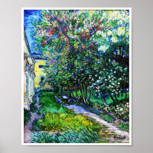 Poster Le Jardin de l'Asile à Saint-Rémy, Van Gogh