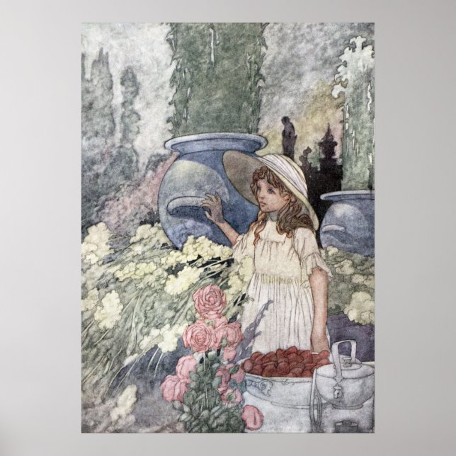 Poster Le jardin de l'homme riche par Charles Robinson (Devant)
