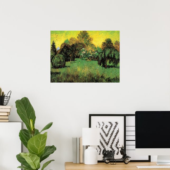 Poster Le jardin des poètes par Vincent van Gogh (Bureau à domicile)