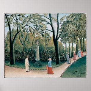 Poster Le jardin du Luxembourg. Monument à Chopin