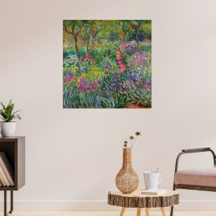Poster Le Jardin Iris De Giverny By Claude Monet