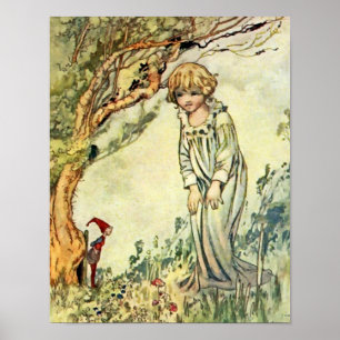 Poster « Le jardin secret » Art féerique par Charles Robi