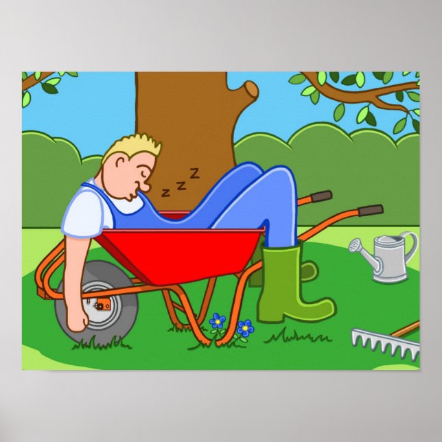 Poster Le jardinier (Devant)