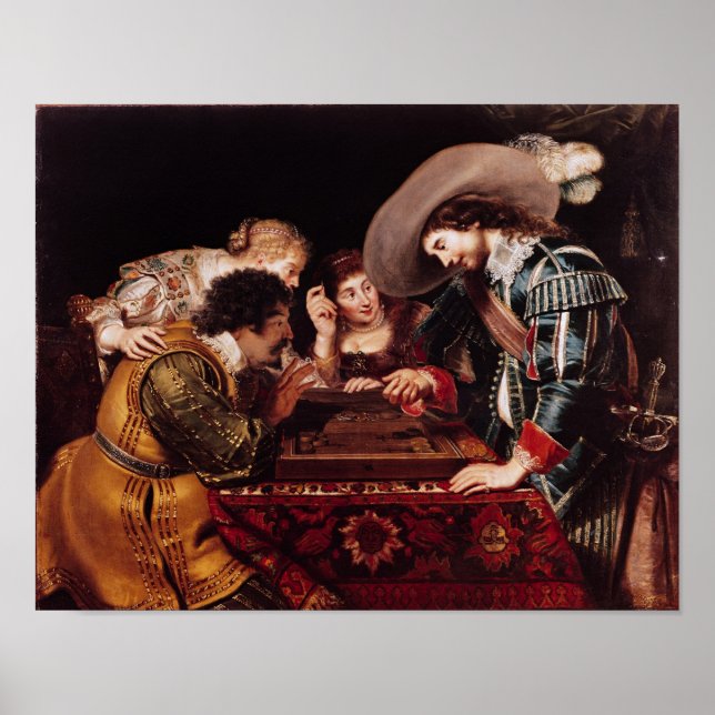 Poster Le jeu du jacquet (Devant)