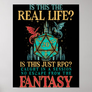 Poster Le jeu est-ce la vraie vie ou un fantasme Drôle de