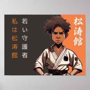Poster Le jeune pousse Shotokan - L'éclosion du destin