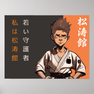 Poster Le jeune pousse Shotokan - L'éclosion du destin