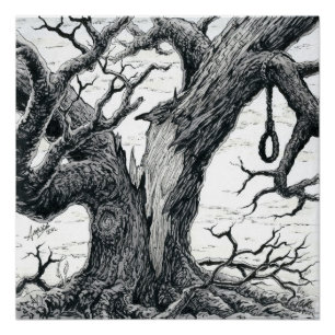 Poster Le jour 11 d'Inktober 2018 - laissez l'arbre