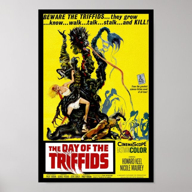 POSTER LE JOUR DES TRIFFIDS (Devant)
