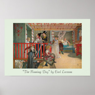 Poster Le Jour du nom par Carl Larsson Fine Art