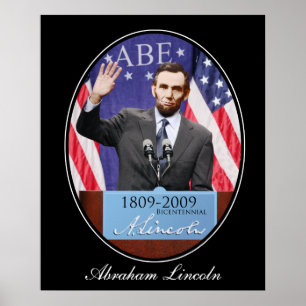 Poster Le jour moderne Abraham Lincoln