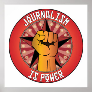Poster Le journalisme est puissance