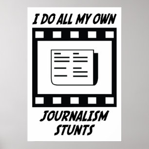 Poster Le journalisme s'arrête