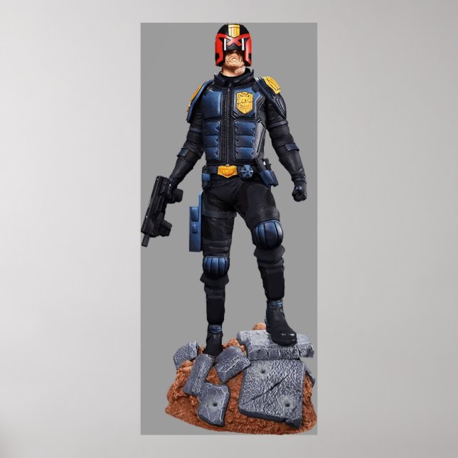 Poster le juge dredd comic charcter hero (Devant)