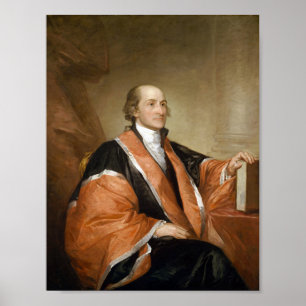 Poster Le juge en chef John Jay Portrait - Gilbert Stuart