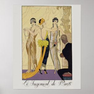 Poster Le jugement de Paris, 1920-30 (copie de pochoir)