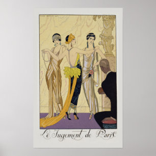 Poster Le jugement de Paris, 1920-30 (copie de pochoir)