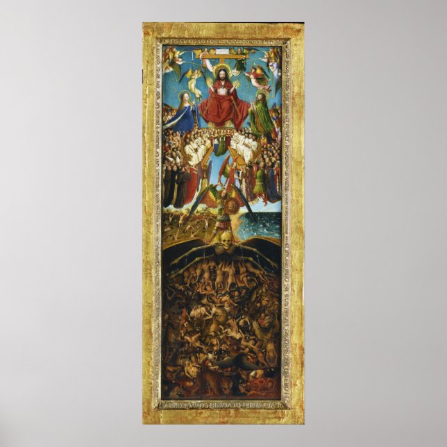 Poster Le jugement Dernier de Jan Van Eyck (Devant)