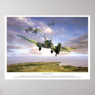Poster Le Junkers Ju 87 " Stuka "