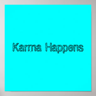 Poster Le karma se produit