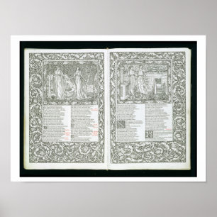 Poster Le 'Kelmscott Chaucer', publié en 1896 par le Kel