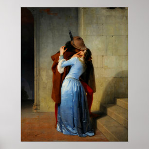 Poster Le Kiss Francesco Hayez