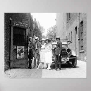 Poster Le Krazy KAT Speakeasy, 1921. Photo vintage
