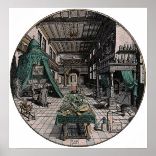 Poster Le laboratoire de l'alchimiste - Heinrich Khunrath