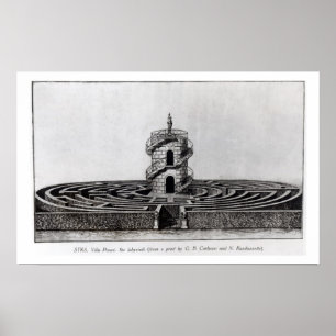 Poster Le labyrinthe de la villa Pisani chez Stra, après