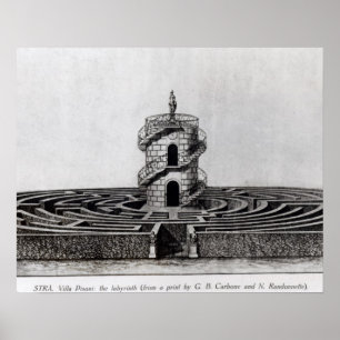 Poster Le labyrinthe de la villa Pisani chez Stra, après