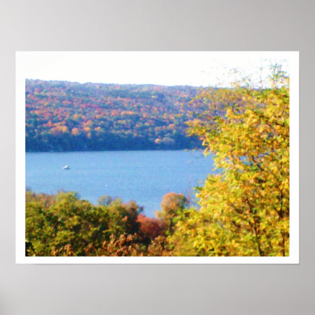POSTER LE LAC CAYUGA EN AUTOMNE (Devant)
