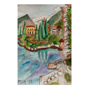 Poster Le lac de Côme