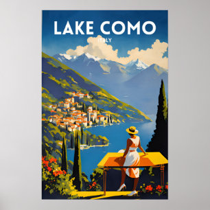 Poster Le lac de Côme Italie