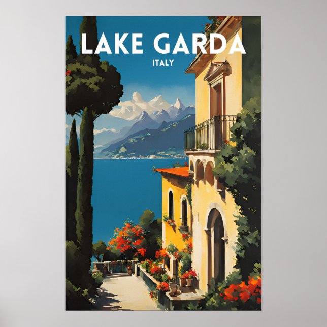 Poster Le lac de Garde (Devant)