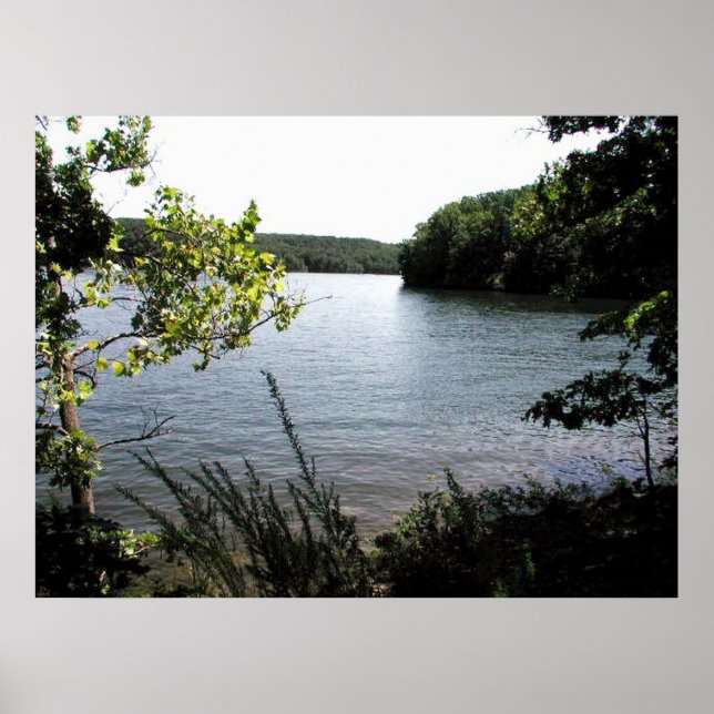 Poster Le lac du Parc d'état d'Ozarks (Devant)