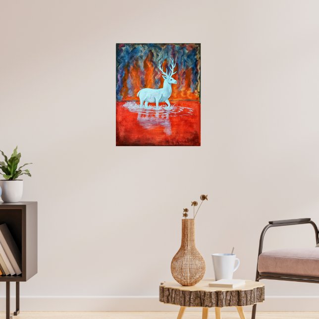 Poster Le lac en feu (Salon 3)