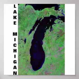 Poster Le lac Michigan