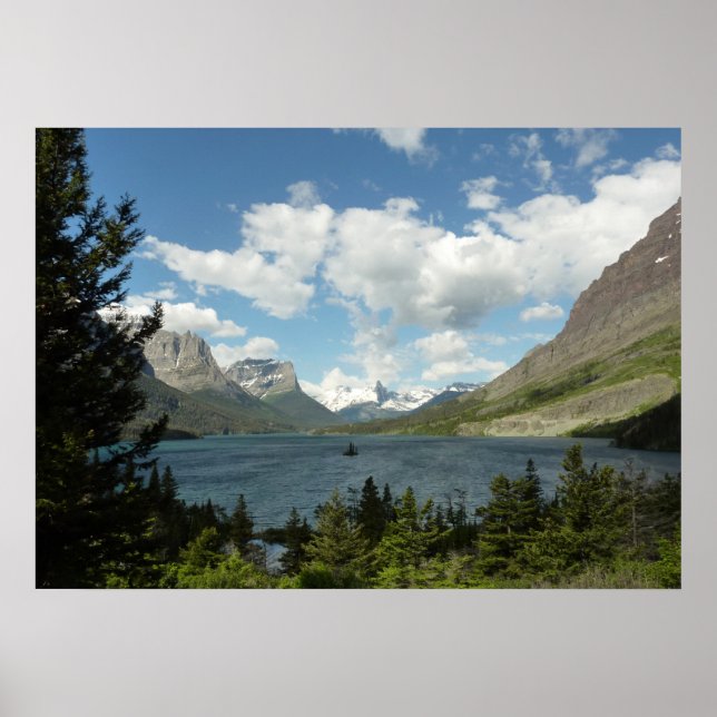 Poster Le lac Saint Mary II du parc national des Glaciers (Devant)