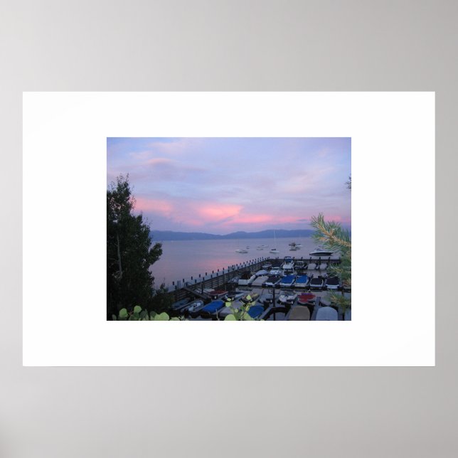 Poster Le lac Tahoe (Devant)