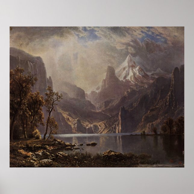 Poster Le lac Tahoe d'Albert Bierstadt, 1868 (Devant)