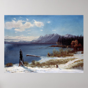 Poster Le lac Tahoe en hiver par Albert Bierstadt