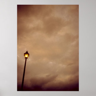 Poster Le lampadaire solitaire