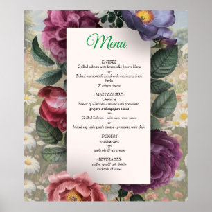 Poster Le langage des fleurs