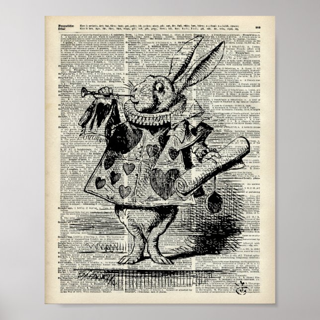 Poster Le lapin de Whitte (Devant)