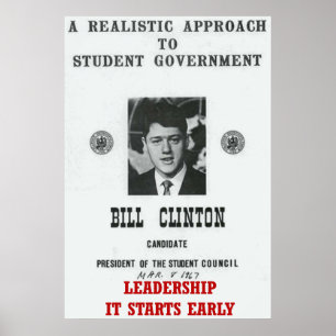 Poster Le leadership Bill Clinton à Georgetown University