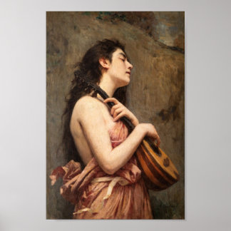Poster Le lecteur Mandoline par Alexandre Jacques Chantro