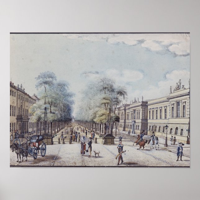 Poster Le Linden avec l'Académie, Berlin (Devant)