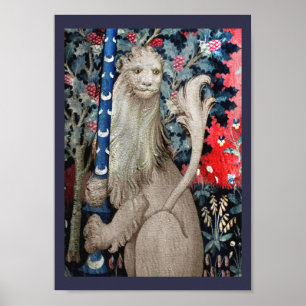 Poster Le Lion et le personnel de l'audience